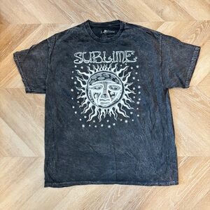 XL Sublime Women's Short Sleeve Tee - Acid Wash Black